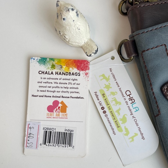 CHALA Vegan Leather Shoulder Crossbody Bag New With Tag 🏷️ - Picture 3 of 9